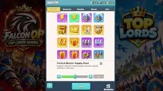 Video preview frame at 345 seconds from Will I get 5000 GEMS from Mystery Supply Chests... Falcon OP Top Lords Guides